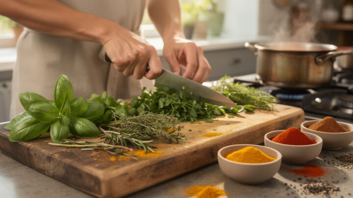 découvrez comment sublimer vos plats en cuisinant avec une variété d'herbes et d'épices, pour explorer de nouvelles saveurs et réveiller vos papilles.